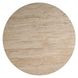 Oasis Abaca and Travertine 44" Round Dining Table