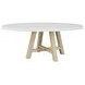 Oasis Dockside and White Concrete Top 80" Oval Dining Room Set