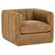 Vesta Winchester Sycamore Leather Upholstered Swivel Chair