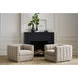 Vesta Silken Fog Upholstered Swivel Chair