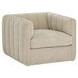 Vesta Silken Fog Upholstered Swivel Chair