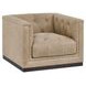 Quinn Nehir Caribou Leather Upholstered Swivel Chair