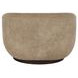 Fitz Vail Toffee Leather Upholstered Swivel Chair
