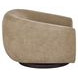 Fitz Vail Toffee Leather Upholstered Swivel Chair
