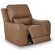 Spear Hill Caramel Leather Zero Gravity Power Recliner with USB Charging