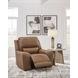 Spear Hill Caramel Leather Zero Gravity Power Recliner with USB Charging