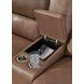 Spear Hill Caramel Leather 81" Zero Gravity Power Reclining Loveseat with USB Charging