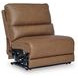 Spear Hill Caramel Leather 5 Piece Modular Power Reclining Sectional with USB Charging