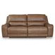 Spear Hill Caramel Leather Power Reclining Living Room Set