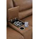 Spear Hill Caramel Leather 3 Piece Modular Power Reclining Sectional with LAF Chaise and USB Charging