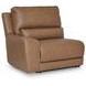 Spear Hill Caramel Leather 5 Piece Modular Power Reclining Sectional with USB Charging