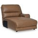 Spear Hill Caramel Leather 3 Piece Modular Power Reclining Sectional with RAF Chaise and USB Charging
