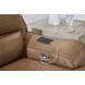 Spear Hill Caramel Leather 3 Piece Modular Power Reclining Sectional with LAF Chaise and USB Charging