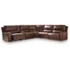 Spear Hill Canyon Leather 6 Piece Modular Reclining Sectional with Storage Console and USB Charging