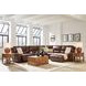 Spear Hill Canyon Leather 6 Piece Modular Power Reclining Sectional with RAF Chaise and USB Charging