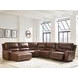 Spear Hill Canyon Leather 6 Piece Modular Power Reclining Sectional with USB Charging and Storage Console