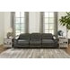 Center Line Dark Gray Leather 3 Piece Modular Power Reclining Sectional with USB Charging