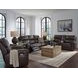 Side Step Smoke Leather Zero Gravity Power Recliner with USB Charging