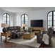 Side Step Smoke Leather Power Reclining Living Room Set
