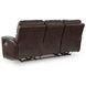 Side Step Smoke Leather Power Reclining Living Room Set