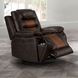 Nikko Brown Glider Power Recliner Power Footrest