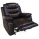 Nikko Brown Glider Power Recliner Power Footrest