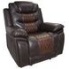 Nikko Brown Glider Power Recliner Power Footrest