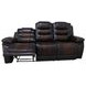 Nikko Brown Power Reclining 84" Sofa Power Footrest