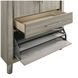 Lennox Gray 2 Drawer Door Chest with LED