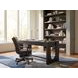 Commerce And Market Black Wood 3 Drawer Writing Home Office Set