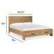 Davenport Rustic Caramel King Storage Panel Bed