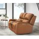 Belmont Lyric Caramel Leather 77" Zero Gravity Power Reclining Loveseat with Console and USB Charging