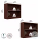 Universal Harvest Cherry Small 2 Shelf Bookcase Set of 2