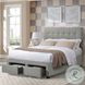 Kaycee Rhyan Smoke Fabric Full Upholstered Bed