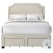 Tropic Beige Full Upholstered Storage Bed