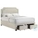 Tropic Beige Full Upholstered Storage Bed