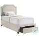 Tropic Beige Twin Upholstered Bed