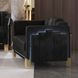 Empire Black Upholstered Accent Chair with LED