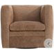 Hudson Tan Leather Swivel Chair