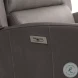 Weller Dark Gray Leather Power Recliner