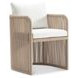 Trellis Brown and Beige Outdoor Dining Room Set
