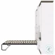 Orion White And Walnut Grey 118" Full Murphy Bed And Multifunctional Storage With Drawers