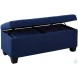 Everett Blue 3 Piece Storage Ottoman