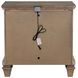 Mariana Mocha 2 Drawer Nightstand with USB Charging