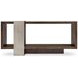 Linea Cerused Charcoal And Textured Graphite Metal Console Table