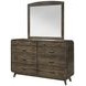 Rex Walnut Rectangular Dresser Mirror