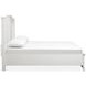 Crownfall Whisper White and Cerused Nutmeg Queen Storage Panel Bed