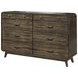 Rex Walnut Queen Panel Bedroom Set