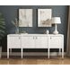 Eave Uplifting White 1 Drawer Sideboard with Stone Top