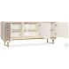 Mercantile White Washed Natural Wood Jaiden Three Door Credenza